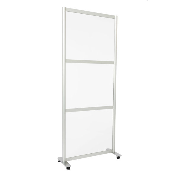 SpaceMakers Mobile Workspace And Desk Divider Screen For Privacy And